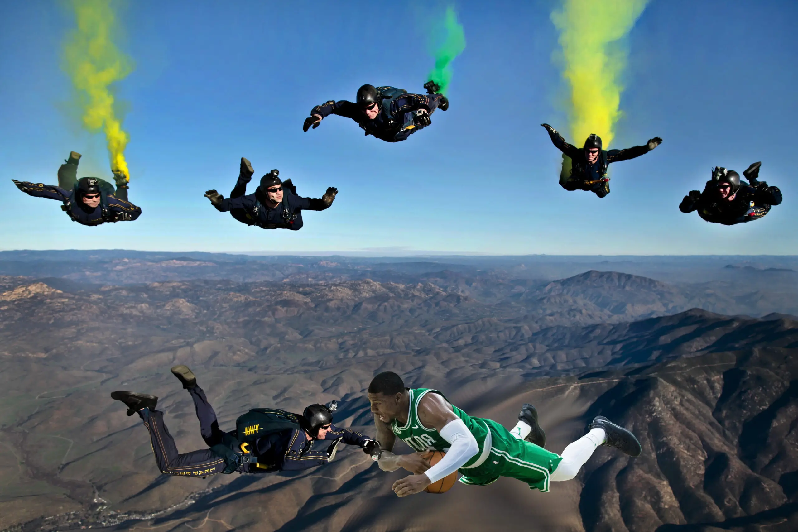 Marcus Smart Skydiving