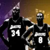 Shaq and Kobe of the Los Angeles Lakers