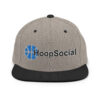 HoopSocial Logo Embroidered Unisex Snapback Hat - Image 5