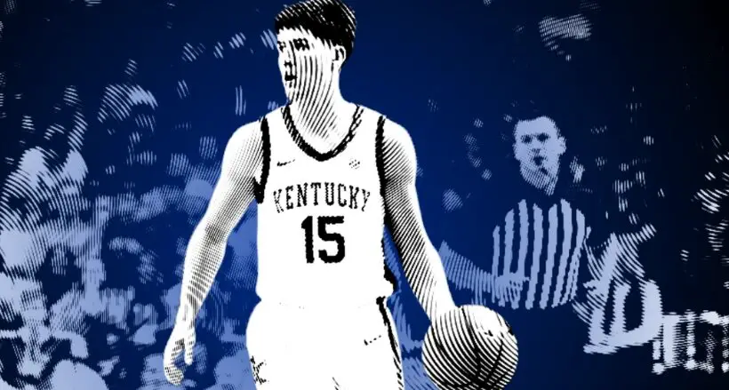 Reed Sheppard, 2024 NBA Draft Prospect, of The University of Kentucky Wildcats