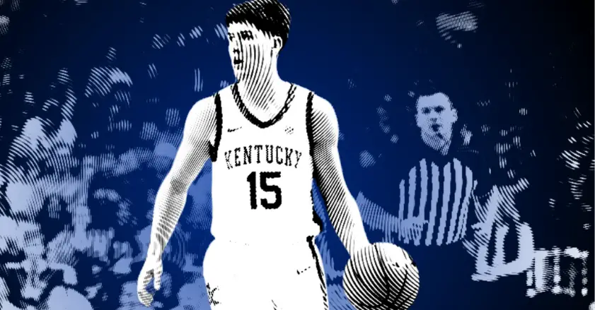 Reed Sheppard, 2024 NBA Draft Prospect, of The University of Kentucky Wildcats