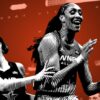 Kelsey Plum & A'ja Wilson at the 2025 WNBA All Star Game